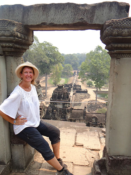 Michelle at Angkor Wat in Cambodia