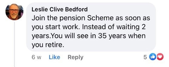 Pensions advice - Facebook