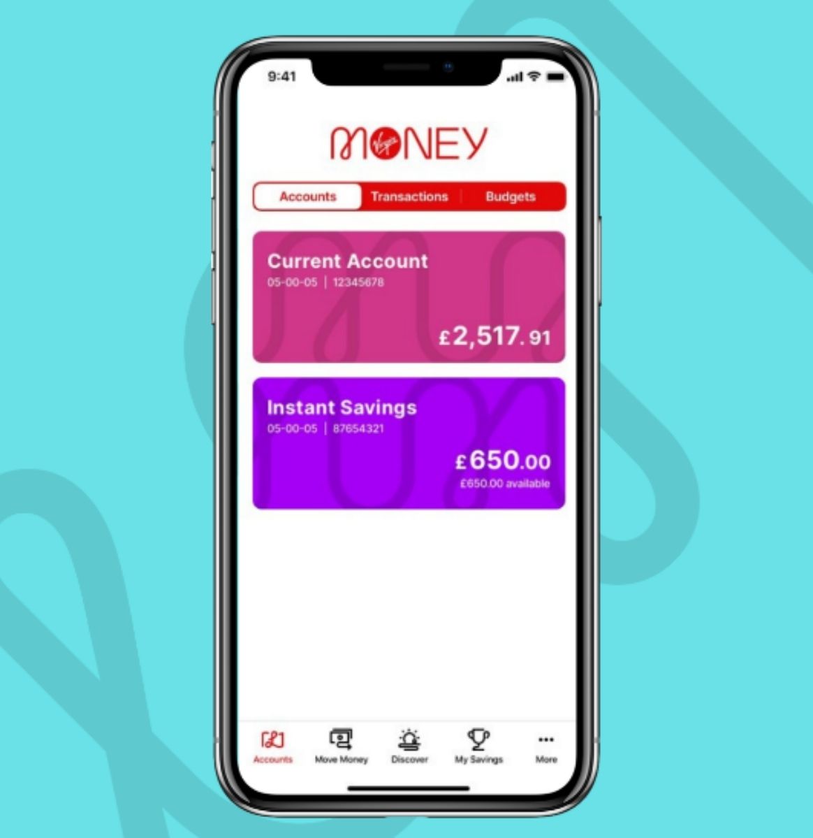 Virgin Money Mobile Banking app