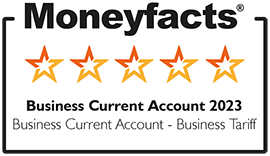 Moneyfacts awards 2023 Business Current Account - Business Tariff