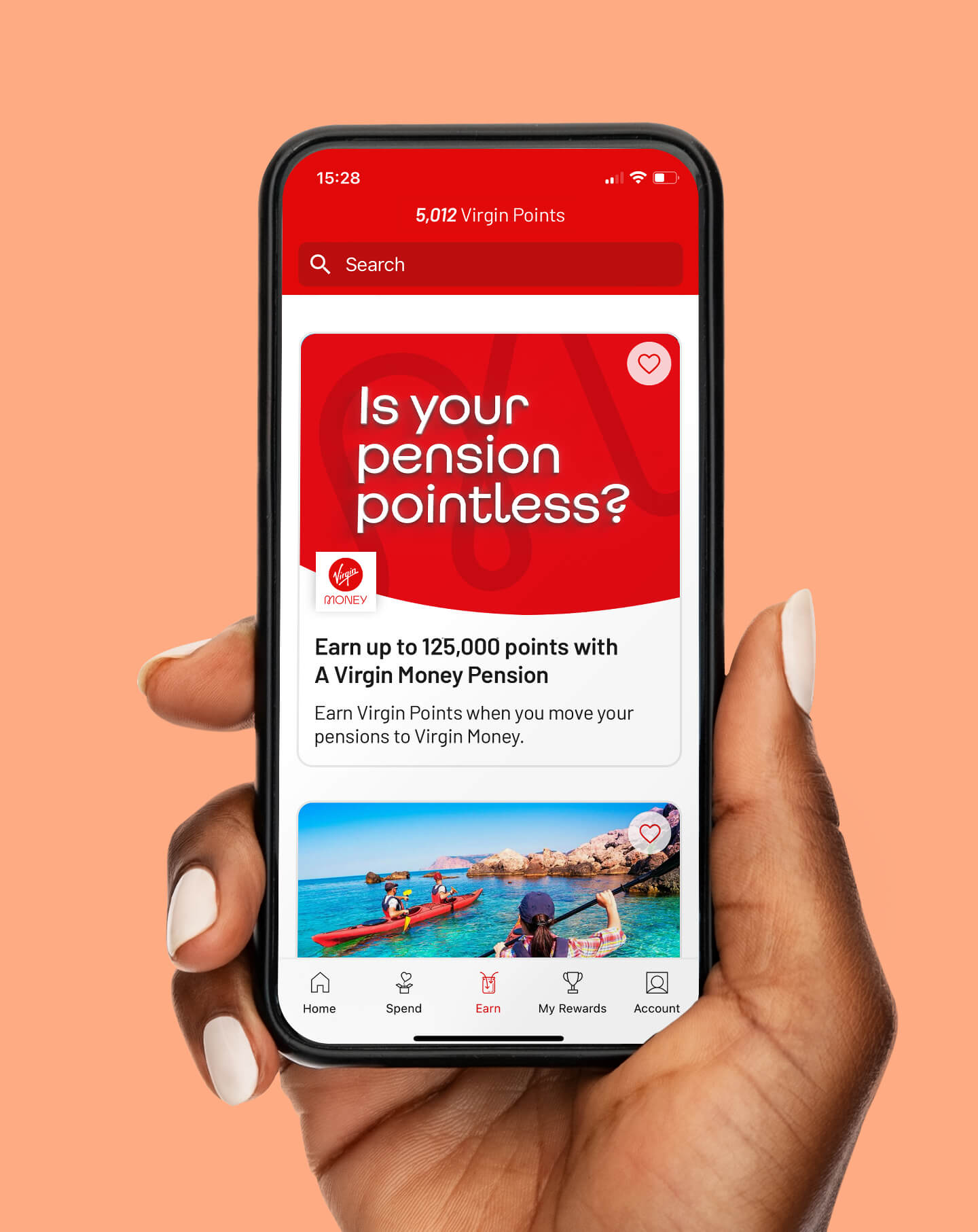 mobile phone showing a screenshot of the new is your pensions pointless? campaign