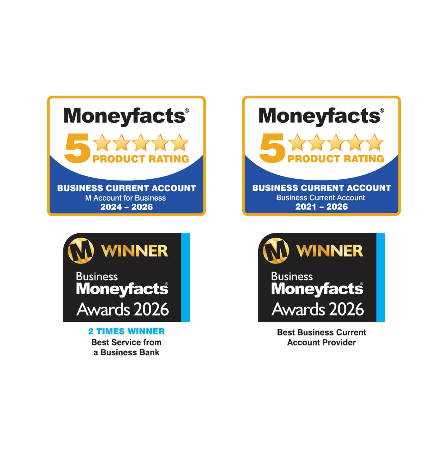 4 moneyfacts 2026 winners logos