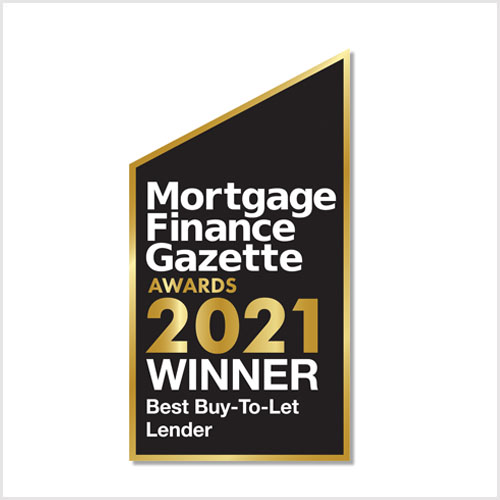 Mortgage Finance Gazette awards 2020 - winner best buy-to-let lender.
