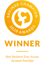 Savings Champion 2020 - Virgin Money Winner of Best Business Easy Access Account Provider